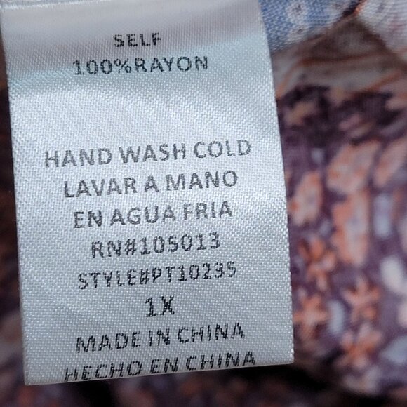 NWT Andree by Unit Fairy Y2k Grunge Gypsy Hippy Women's 1X One Shoulder Assymetr - Picture 5 of 9